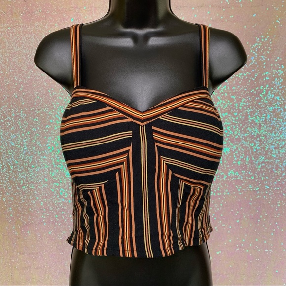 Striped Bustier Top - Picture 2 of 11